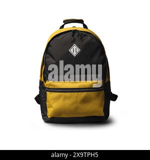 travel  backpack isolated on white background Stock Photo