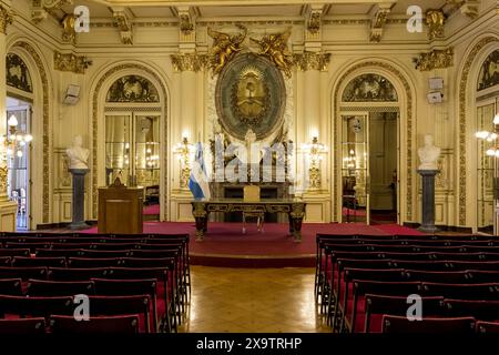 Detail of Casa Rosada (Pink House), the executive mansion and office of the President of Argentina and located in the historic center of Buenos Aires. Stock Photo