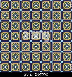 Floral seamless vector, tile flower pattern. flower background vector Stock Vector