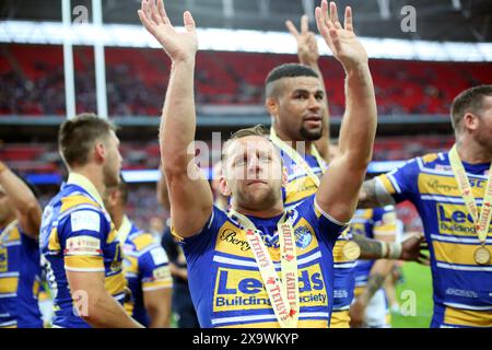 Pic shows: Rob Burrow seen here  after winning   Rugby League Challenge Cup Final Leeds Rhinos v Castleford. 2014     Pic gavin rodgers/pixel8000 Stock Photo