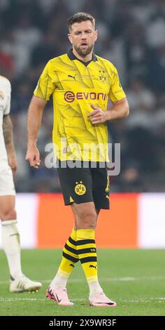 London, UK. 01st June, 2024. Borussia Dortmund forward Niclas Fullkrug (14) during the Borussia Dortmund v Real Madrid UEFA Champions League Final at Wembley Stadium, London, England, United Kingdom on 1 June 2024 Credit: Every Second Media/Alamy Live News Stock Photo