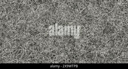 Gray felt boots interspersed with black and white pile. Monochrome seamless pattern of felted wool rug. Soft fur carpet. Abstract vector backgrounds w Stock Vector
