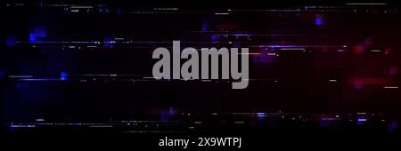 Glitch game effect tv screen with pixel texture background. Vhs digital pattern with retro television graphic design. Signal error broadcast overlay w Stock Vector