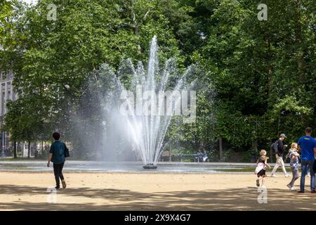 The Parc de Bruxelles in Brussels, the Belgian capital Stock Photo