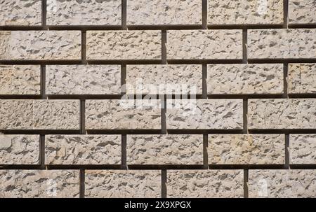Old stone wall background, brick pattern Stock Photo