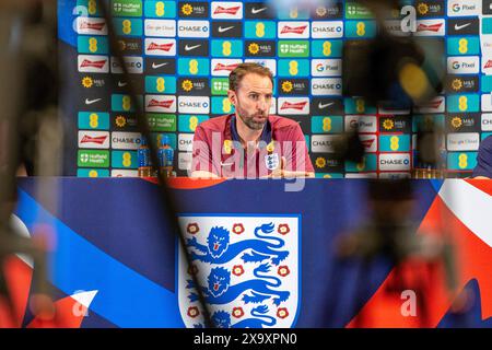 England Manager Gareth Southgate during the England Training & Media Conference at Rockliffe Hall, Darlington, England, United Kingdom on 2 June 2024 Credit: Every Second Media/Alamy Live News Stock Photo