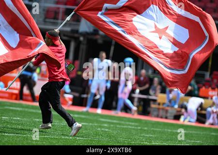 Washington, United States Of America. 02nd June, 2024. The D.C. Defenders lost to the Arlington Renegades 32-31 in Audi Field in Washington, DC, on June 2, 2024, in the season finale of the 2024 UFL season. (Photo by Zach Brien/Sipa USA) Credit: Sipa USA/Alamy Live News Stock Photo