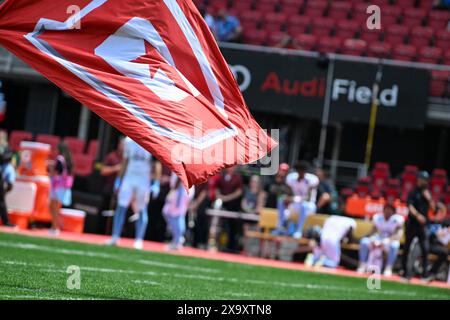 Washington, United States Of America. 02nd June, 2024. The D.C. Defenders lost to the Arlington Renegades 32-31 in Audi Field in Washington, DC, on June 2, 2024, in the season finale of the 2024 UFL season. (Photo by Zach Brien/Sipa USA) Credit: Sipa USA/Alamy Live News Stock Photo