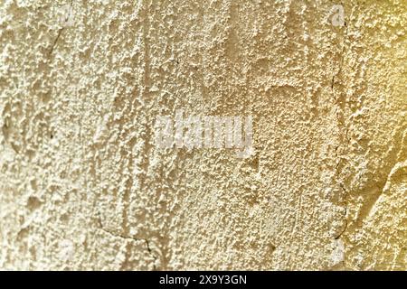 The texture of the rough concrete surface of the wall. Stock Photo