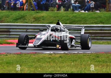 Deagen Fairclough, Hitech Pulse-Eight, ROKiT F4 British Championship, certified by the FIA, three twenty minute races over the weekend on the Snettert Stock Photo