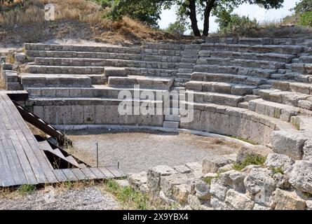 Odeon of Troy IX, Troy, Hisarlik, Canakkale Province, Turkey Stock Photo