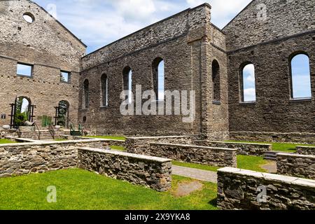 St. Raphael’s Ruins is the site of the earliest Roman Catholic churches in Canada. St. Raphael’s Ontario Canada Stock Photo