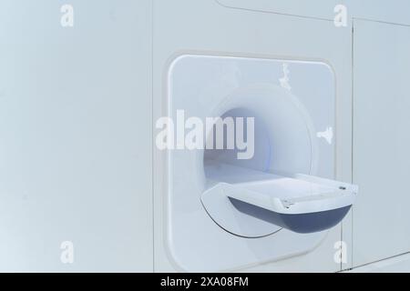 close up view of modern MR medic device with details. medical concept. Stock Photo