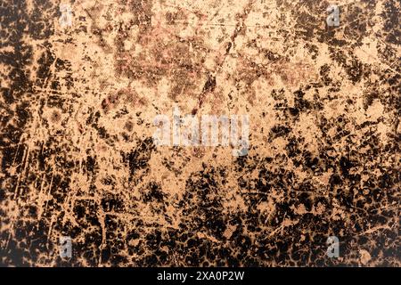 An aged and scratched metal texture in focus Stock Photo