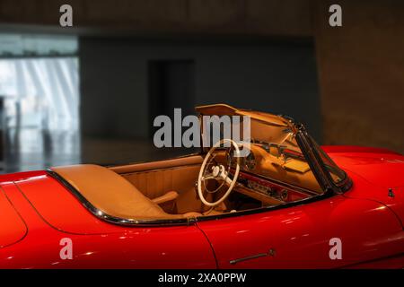 Mercedes 300 SL Roadster (1962). Mercedes Benz Museum, Mercedes-Benz World in Stuttgart, Baden Wuertemberg, Germany, Europe Stock Photo