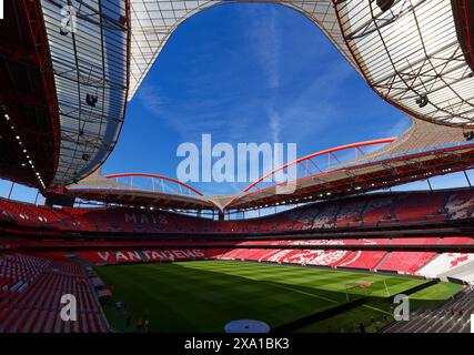 Estadio da Luz, the home stadium of SL Benfica is getting ready for new match day Stock Photo