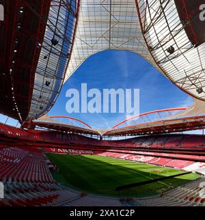 Estadio da Luz, the home stadium of SL Benfica is getting ready for new match day Stock Photo