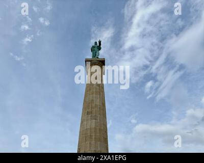 The Victor (Pobednik) Monument in Serbia, Belgrade Stock Photo