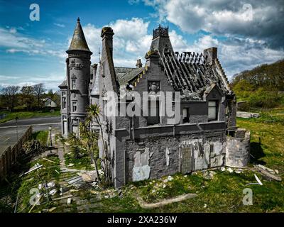 An abandoned children's home in Scotland Stock Photo
