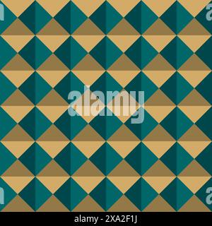 Flat mosaic pattern design. tile modern vector Stock Vector
