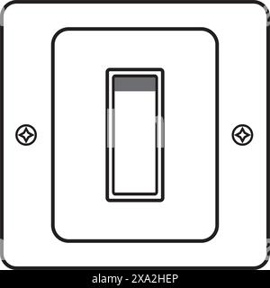 Electric switch icon vector logo design Stock Vector