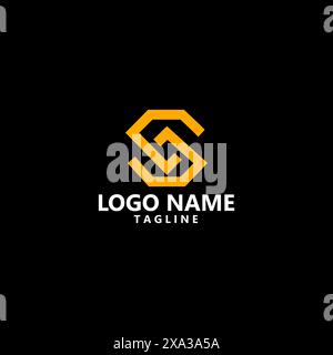 monogram letter S luxury diamond vector logo design Stock Vector