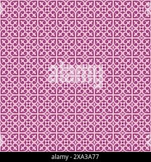 elegant seamless pattern tiles, floral motif fabric background Stock Vector