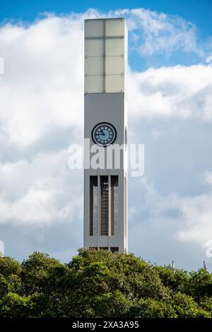 Hopwood Clock Tower in Palmerston North - New Zealand Stock Photo