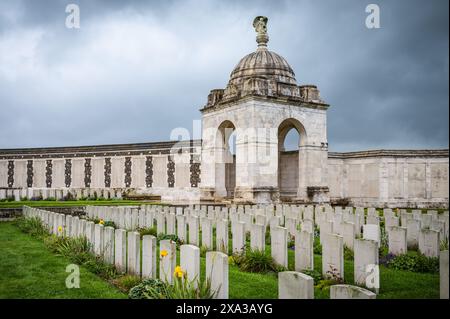 Tyne Cot Cemetery, Ypres, Belgium. Stock Photo