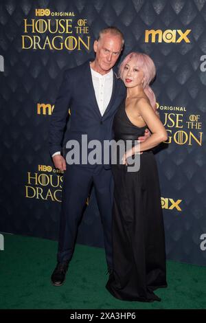 New York, New York, USA. 3rd June, 2024. (NEW) HBO's &quot;House Of The Dragon&quot; Season 2 Premiere. June 03, 2024, New York, New York, USA: Alan Taylor and Jane Wu attend HBO's &quot;House Of The Dragon&quot; Season 2 Premiere at Hammerstein Ballroom on June 03, 2024 in New York City. (Credit: M10s/TheNews2) (Foto: M10s/Thenews2/Zumapress) (Credit Image: © Ron Adar/TheNEWS2 via ZUMA Press Wire) EDITORIAL USAGE ONLY! Not for Commercial USAGE! Stock Photo