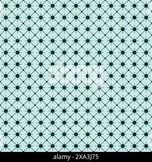 Dot Line Geometric Pattern, Seamless Pattern Background Stock Vector