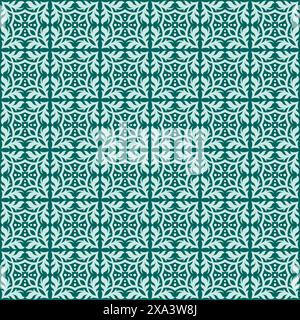 damask floral seamless pattern background. motif background vector Stock Vector