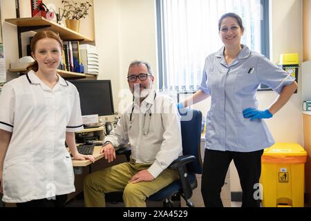 Medical staff in an office setting in a medical practice Stock Photo