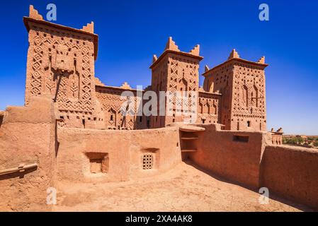 Skoura, Morocco. Kasbah Amridil, historical fortified architecture in High Atlas mountains range. Stock Photo