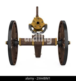 Old Cannon Isolated Stock Photo