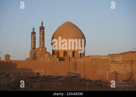 Anciant Agha Bozorg Mosque in Kashan Iran Stock Photo