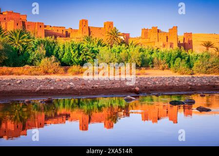 Ait-benhaddou, Morocco. Striking Example Of Clay Architecture And 