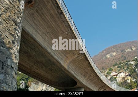 Motorway flyover overpass Stock Photo