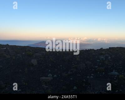 A beautiful landscape featuring towering mountains in the background Stock Photo