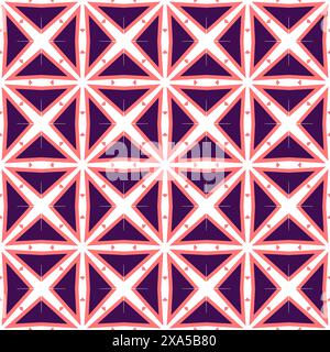 An abstract purple and pink triangle pattern background Stock Photo
