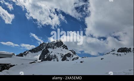 A scenic view of Blue Moon Valley and Jade Dragon Snow Mountain in Lijiang, China Stock Photo