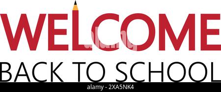 Stunning And Beautiful Design Welcome Back to School Stock Vector