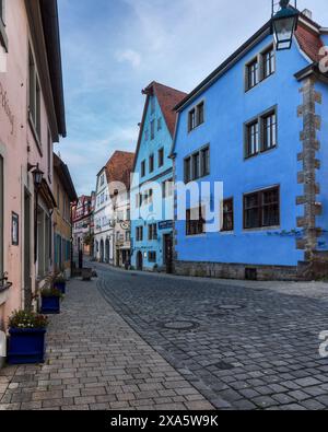 Idyllic view of the Plönlein in Rothenburg ob der Tauber Stock Photo ...