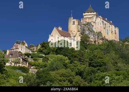 Chateau de Castelnaud, Dordogne, Nouvelle-Aquitaine, France. Stock Photo