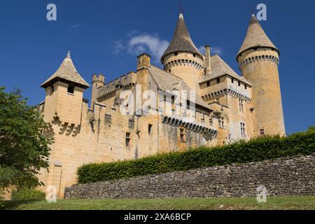 Puymartin Castle, Dordogne, Nouvelle-Aquitaine, France. Stock Photo