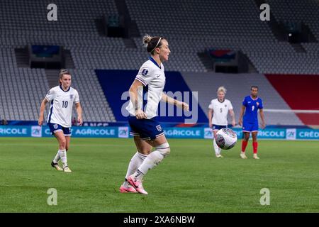 Saint Etienne, France. 04th June, 2024. Lucy Bronze (2 England) during the Womens European Qualifiers match between France and England at Stade Geoffroy-Guichard in Saint-Etienne, France. (Pauline FIGUET/SPP) Credit: SPP Sport Press Photo. /Alamy Live News Stock Photo