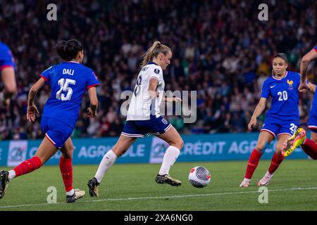 Saint Etienne, France. 04th June, 2024. Georgia Stanway (8 England) during the Womens European Qualifiers match between France and England at Stade Geoffroy-Guichard in Saint-Etienne, France. (Pauline FIGUET/SPP) Credit: SPP Sport Press Photo. /Alamy Live News Stock Photo