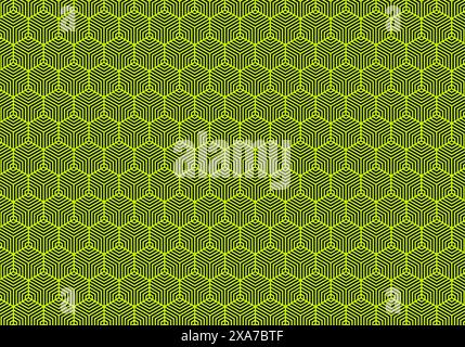 Green diamond geometric pattern design over a dark grey background. Ideal for stamps and clothes stamps Stock Vector
