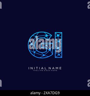 GI Logo Design for business and company identity. Creative GI letter ...