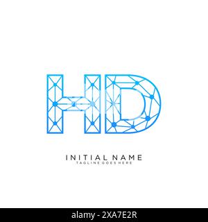 HD tech logo icon design template Stock Vector
